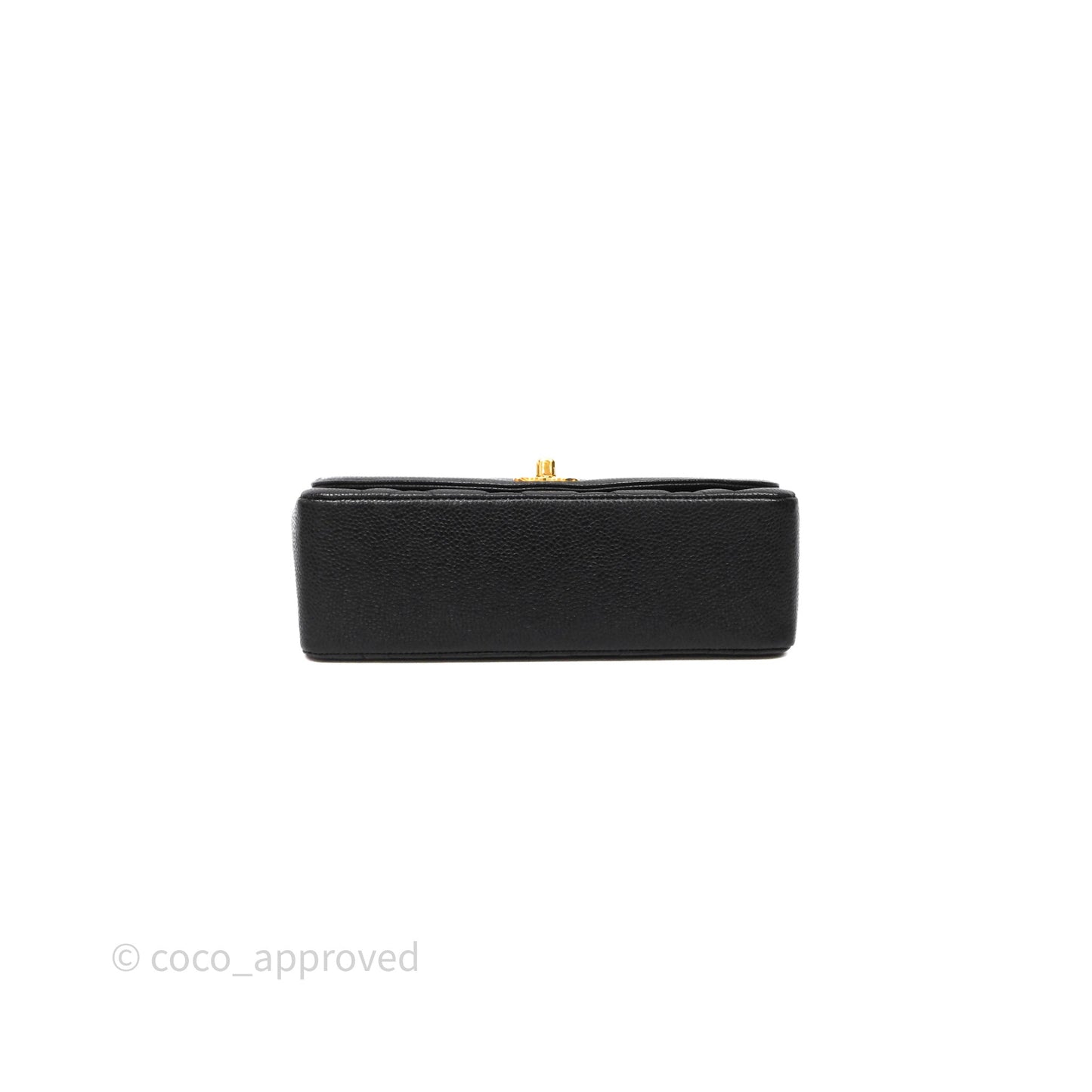 Chanel Vintage Small Classic Diana Flap Bag Black Caviar 24K Gold Hardware
