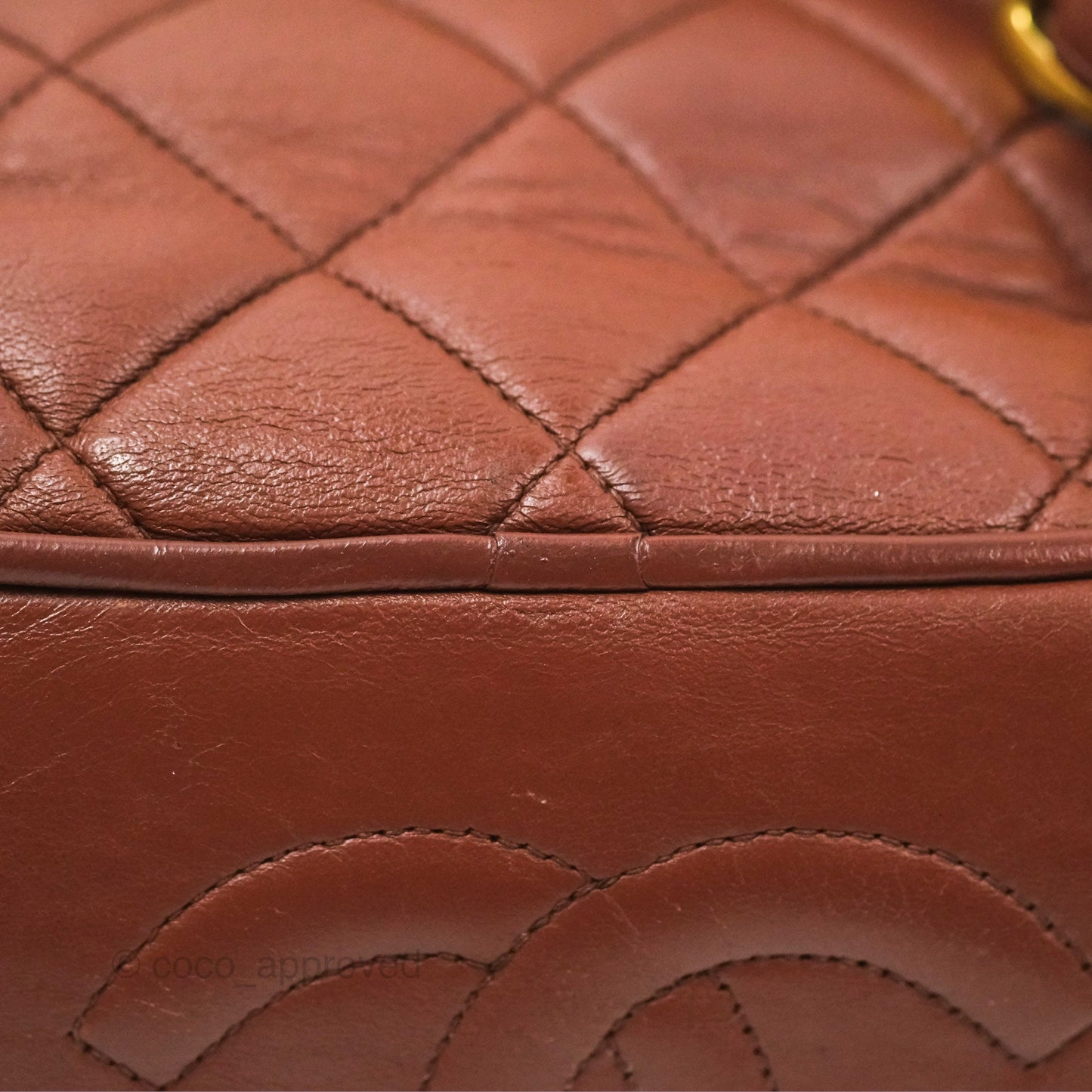 Chanel Vintage CC Duma Backpack Brown Lambskin 24K Gold Hardware