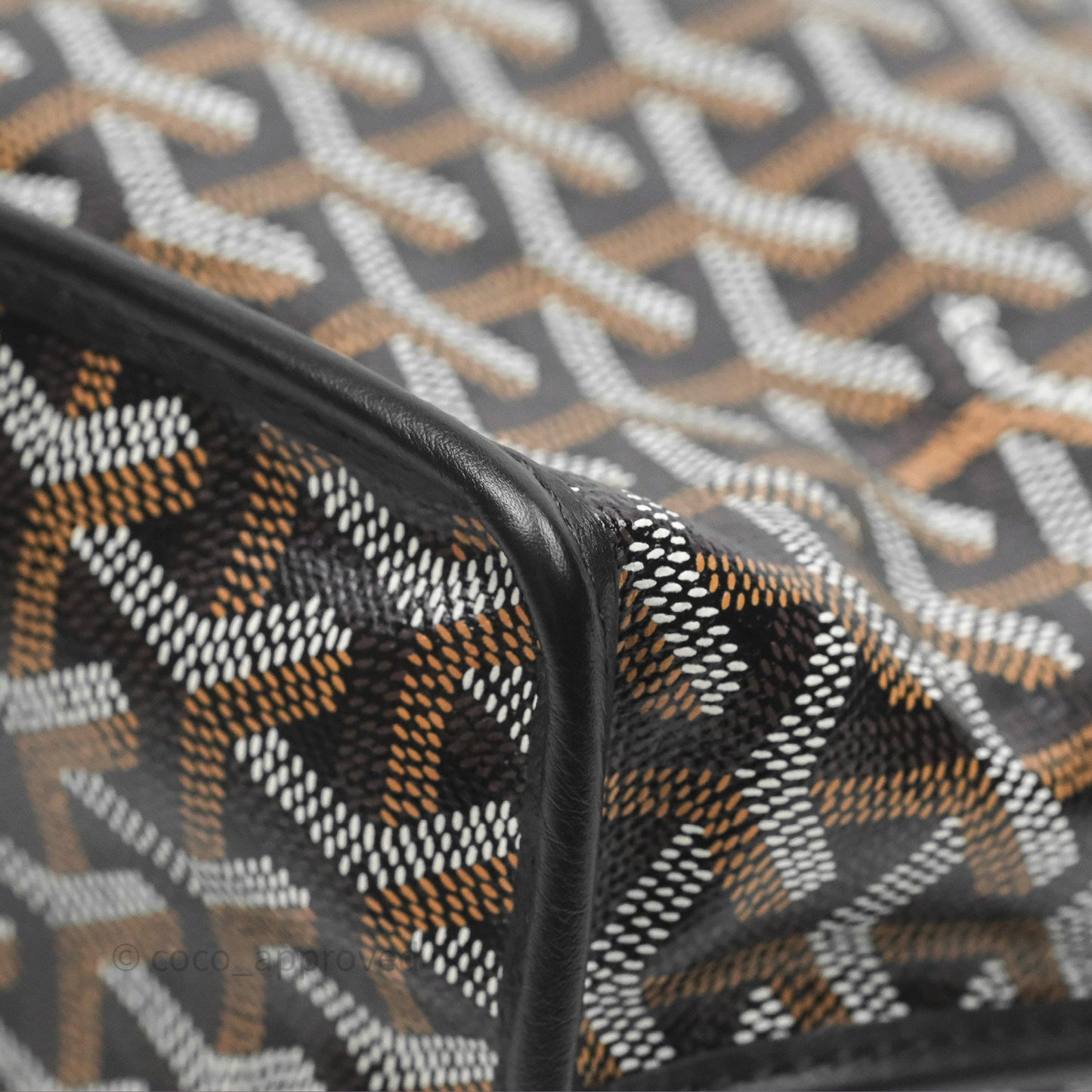 Goyard Anjou Mini Bag Goyardine Canvas Black
