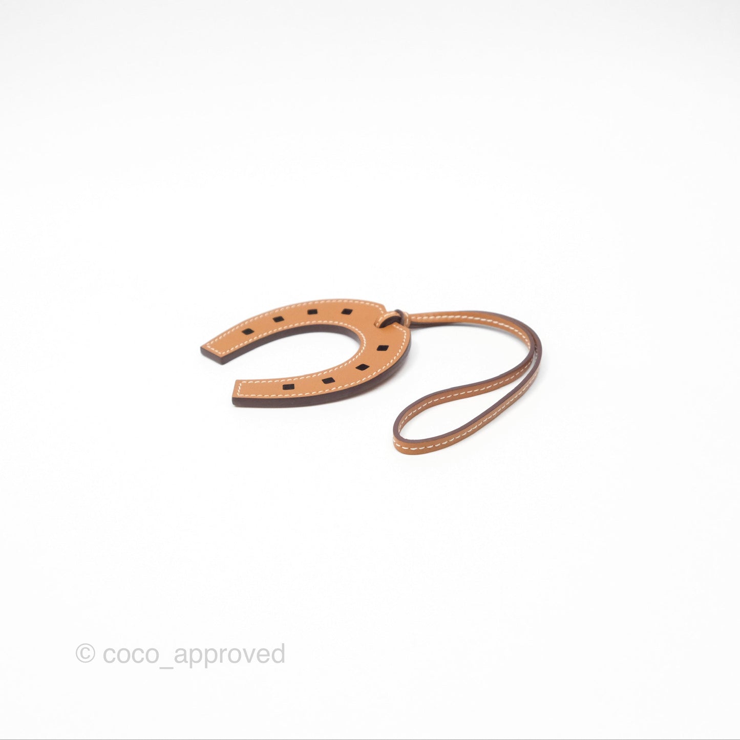 Hermès Paddock Horseshoe Bag Charm Gold 37 Swift