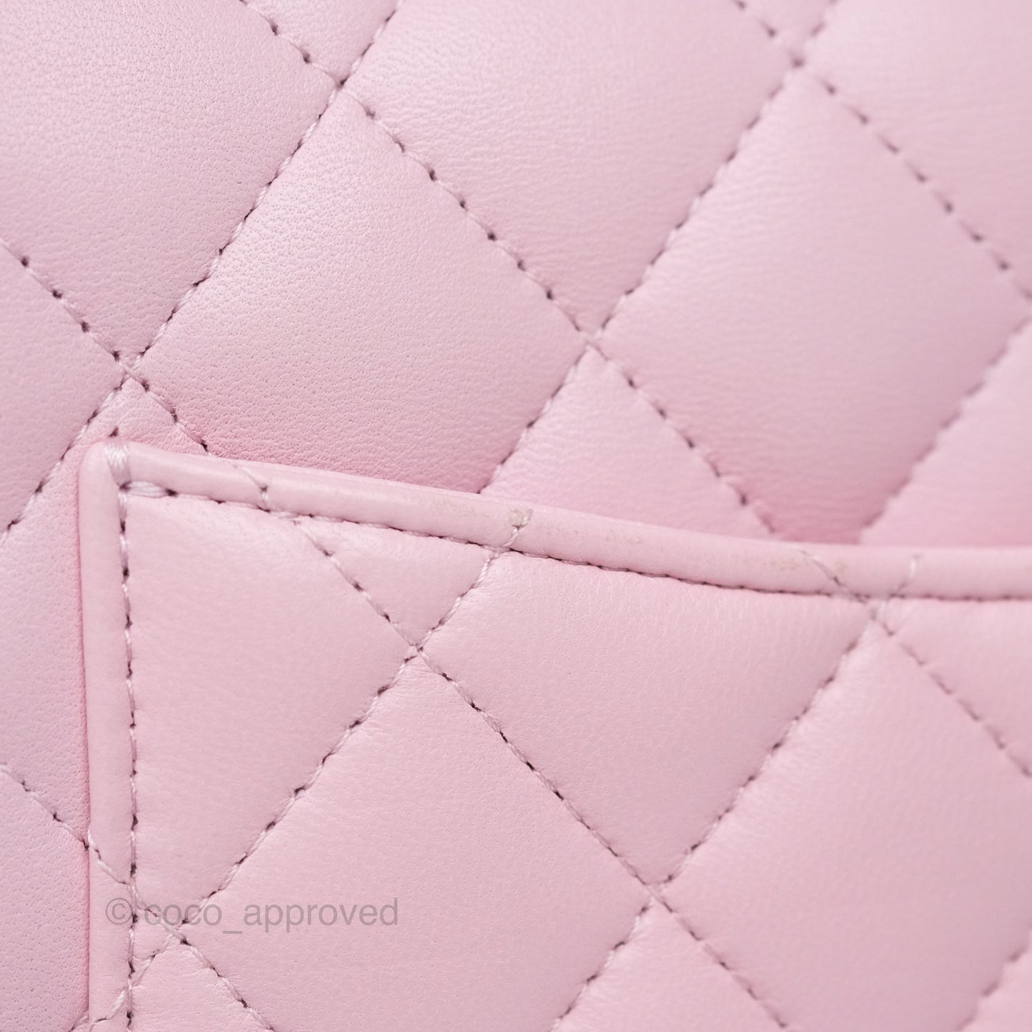 Chanel Mini Square Flap Quilted Pink Lambskin Gold Hardware