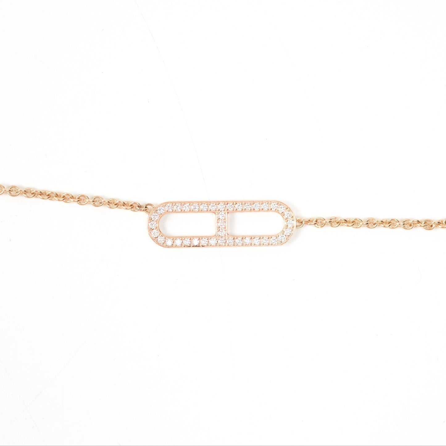 Hermès Ever Chaine D'ancre Lariat Necklace Rose Gold