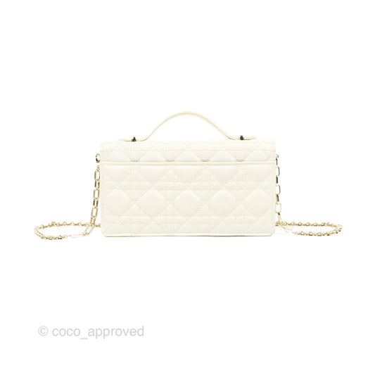 Dior Miss Dior Mini Bag Ivory White Cannage Lambskin