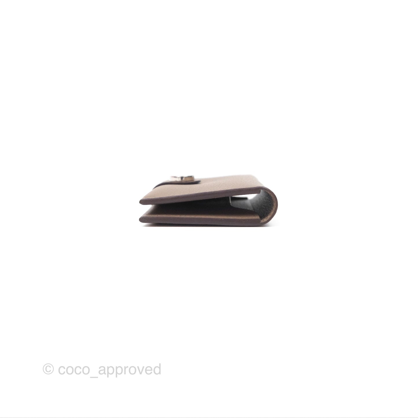 Hermès R.M.S Card Holder Etoupe Palladium Hardware