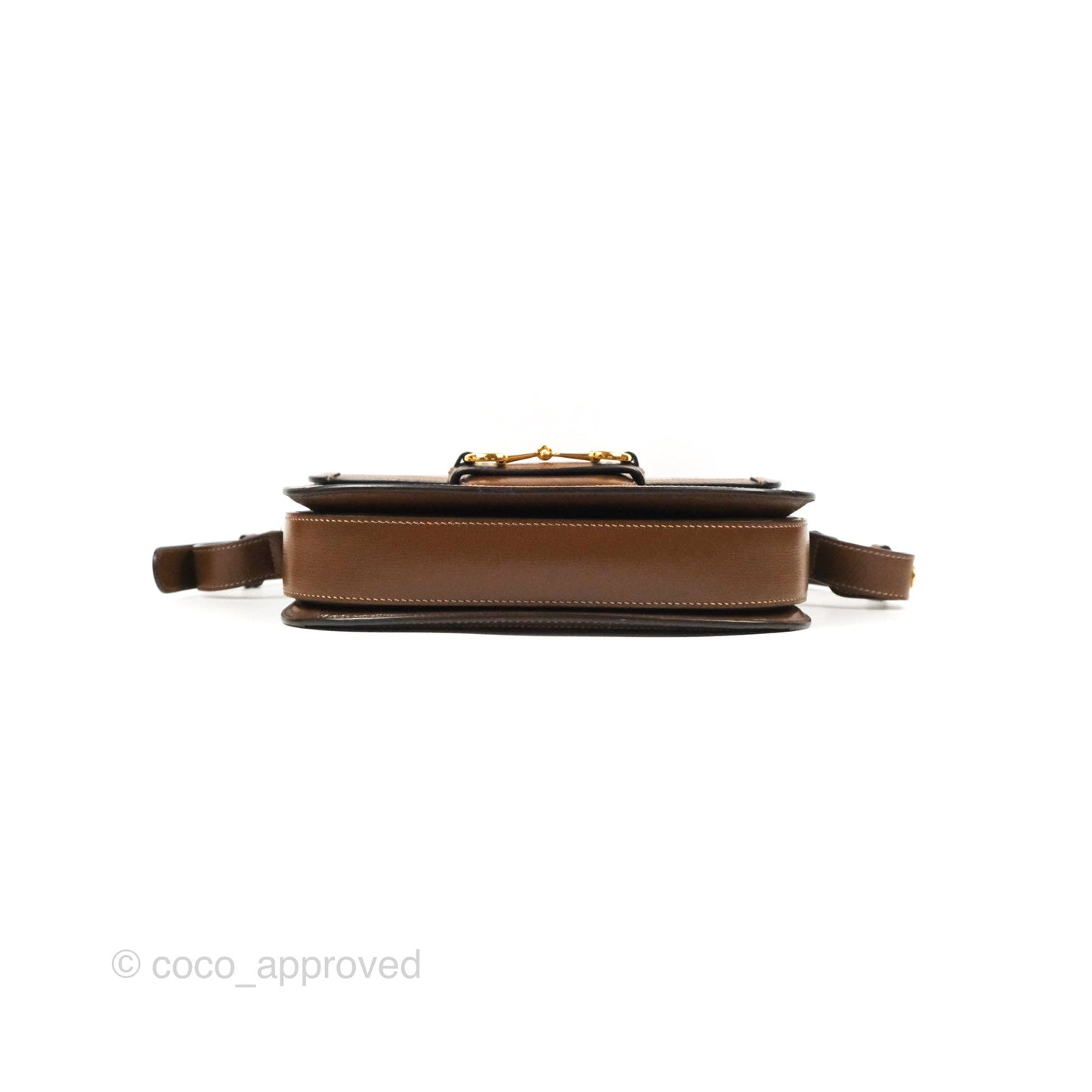 Gucci Horsebit 1955 GG Supreme Canvas Brown Shoulder Bag Gold Hardware