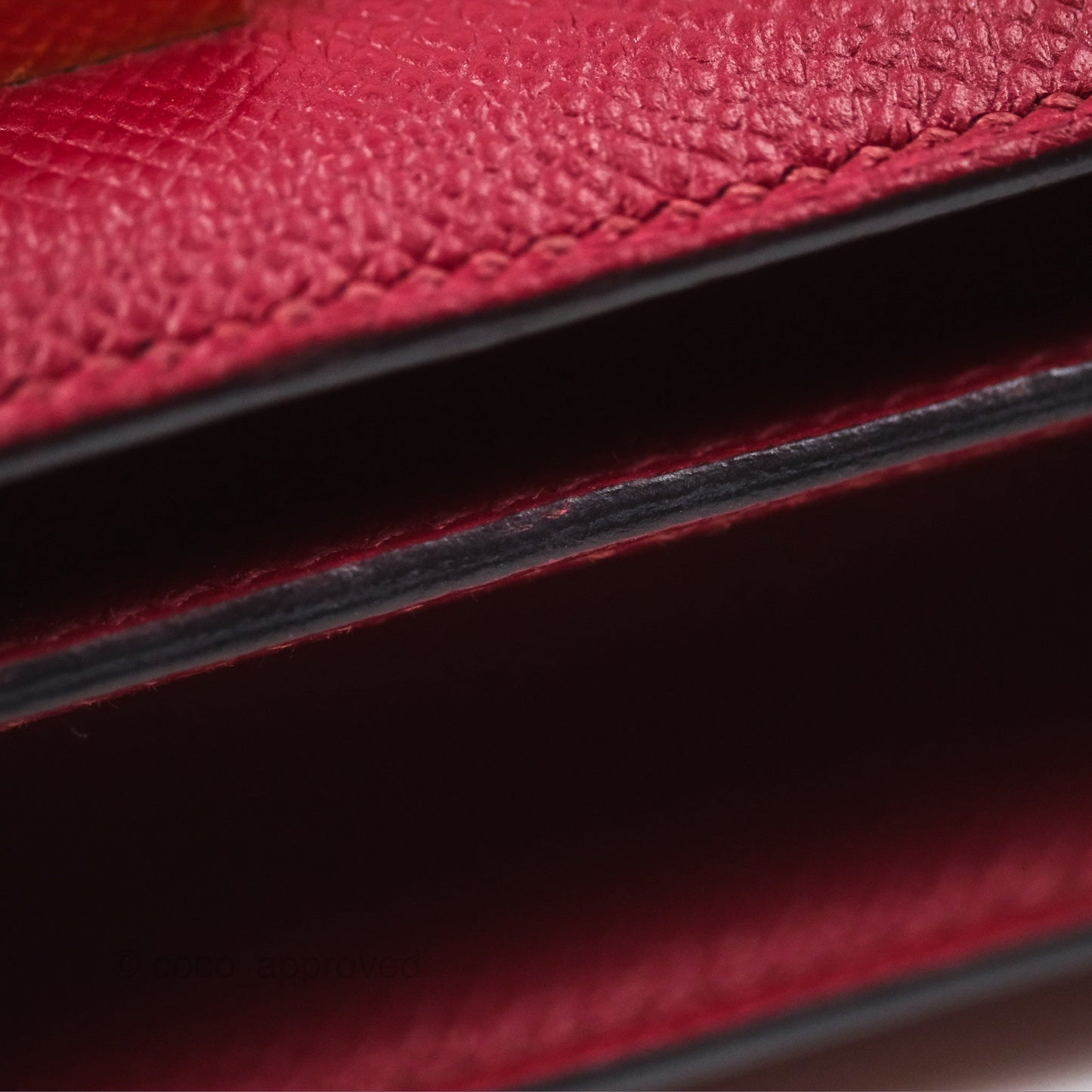 Hermès Constance Mini 18cm Rouge Grenat K1 Epsom Gold Hardware