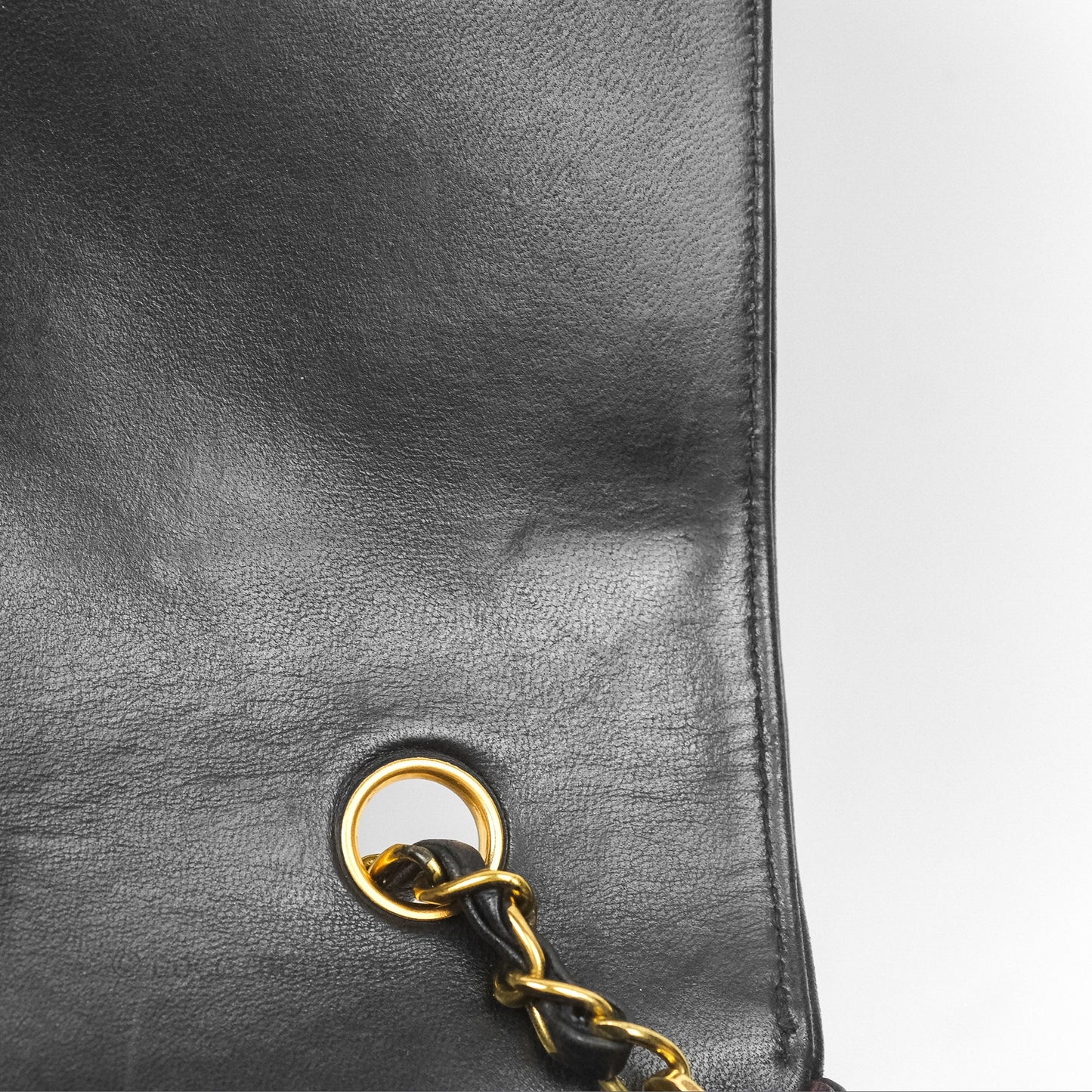 Chanel Vintage Quilted Medium Classic Diana Flap Bag Black Lambskin 24K Gold Hardware