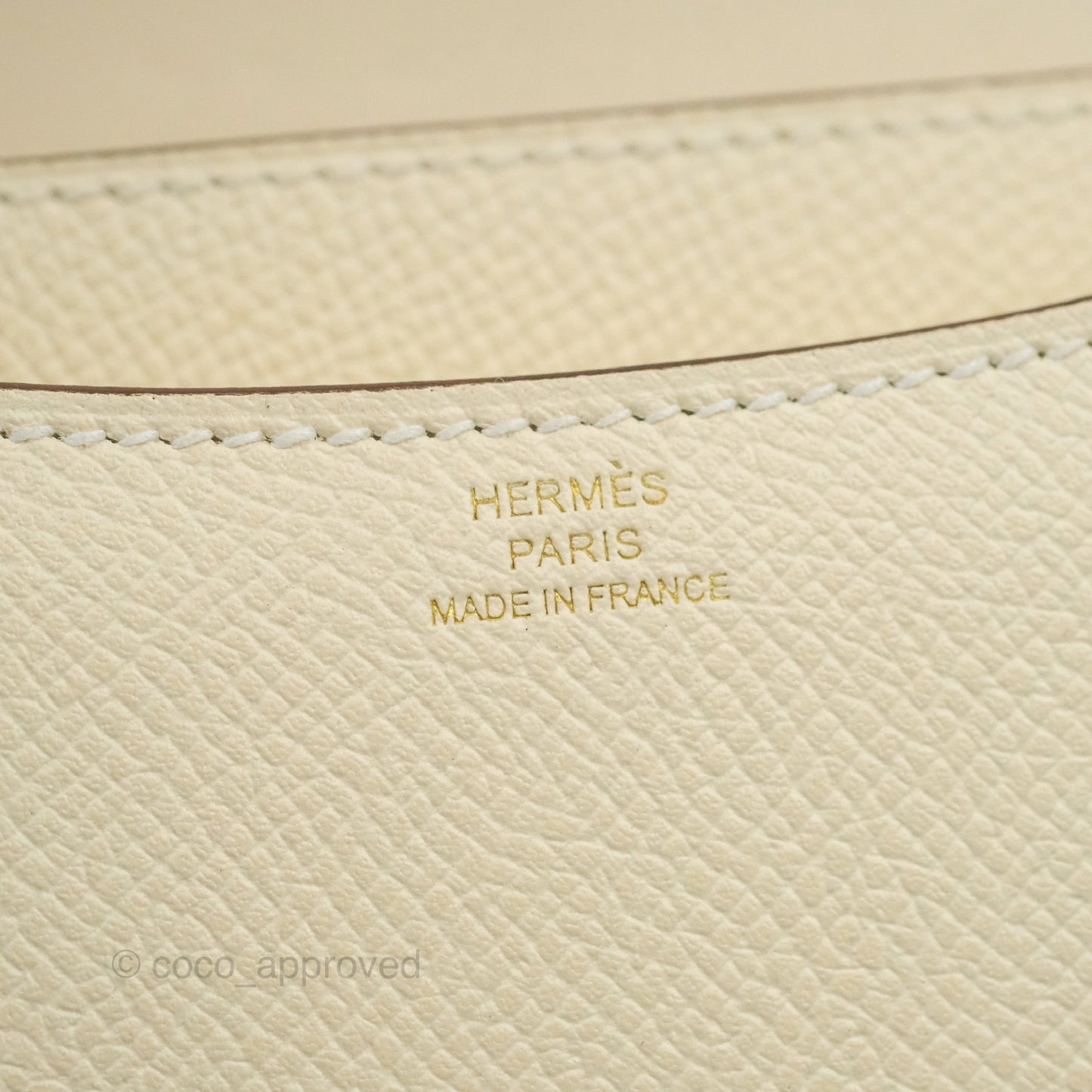 Hermès Constance Mini 18cm Nata Epsom Rose Gold Hardware