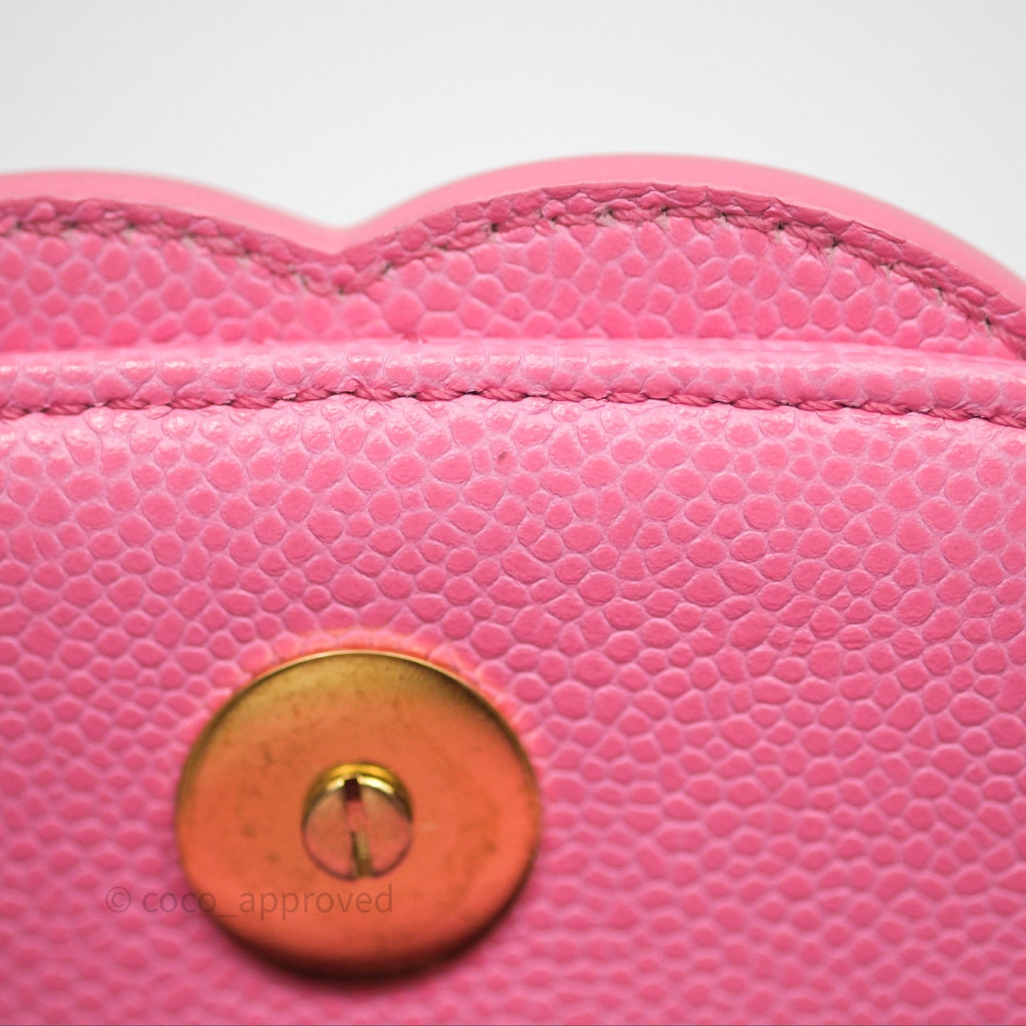 Chanel Quilted Mini Messenger Bag Pink Caviar Gold Hardware 23P
