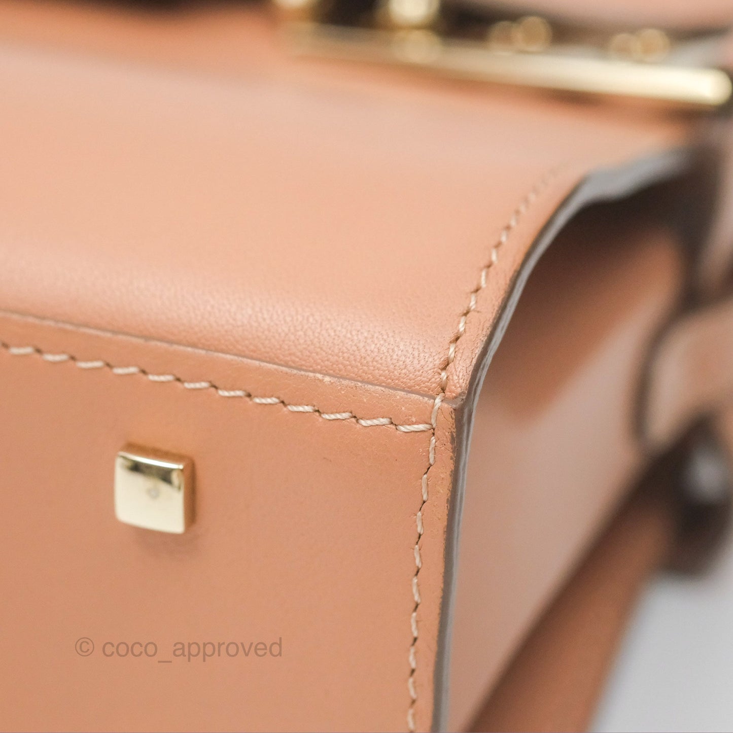 Delvaux Tempête Mini Beige Supple Calfskin Gold Hardware