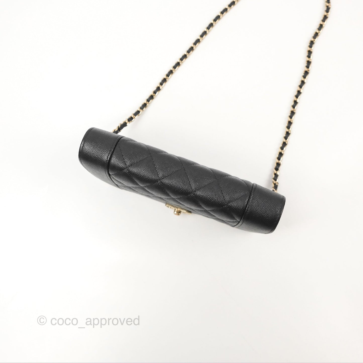 Chanel Mademoiselle WOC Black Caviar Gold Hardware