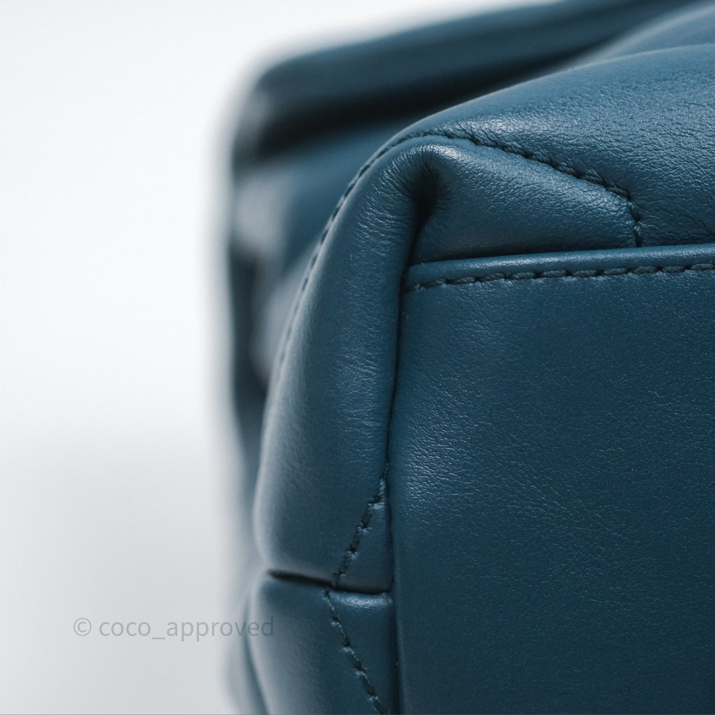 Saint Laurent Loulou Small Flap Bag Turquoise Blue Ruthenum Hardware