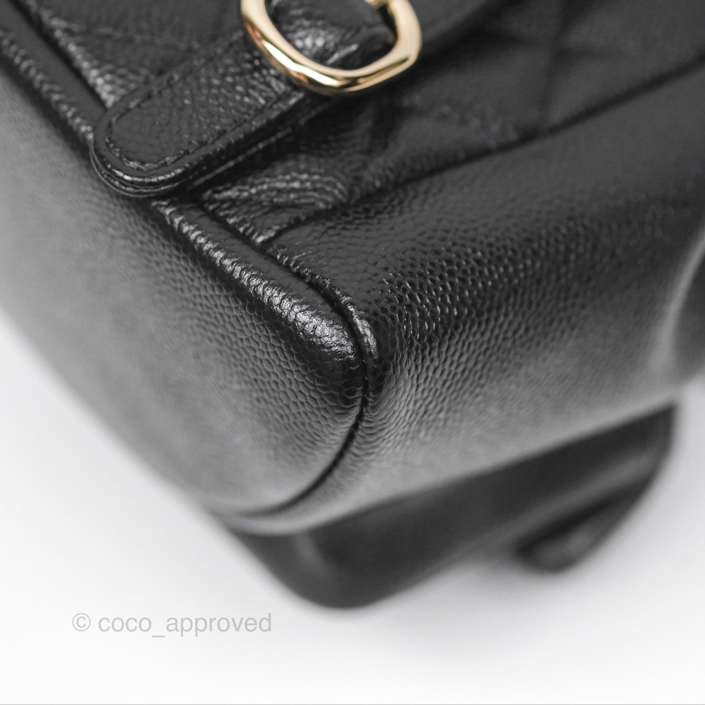 Chanel Duma Backpack Small Black Caviar Gold Hardware