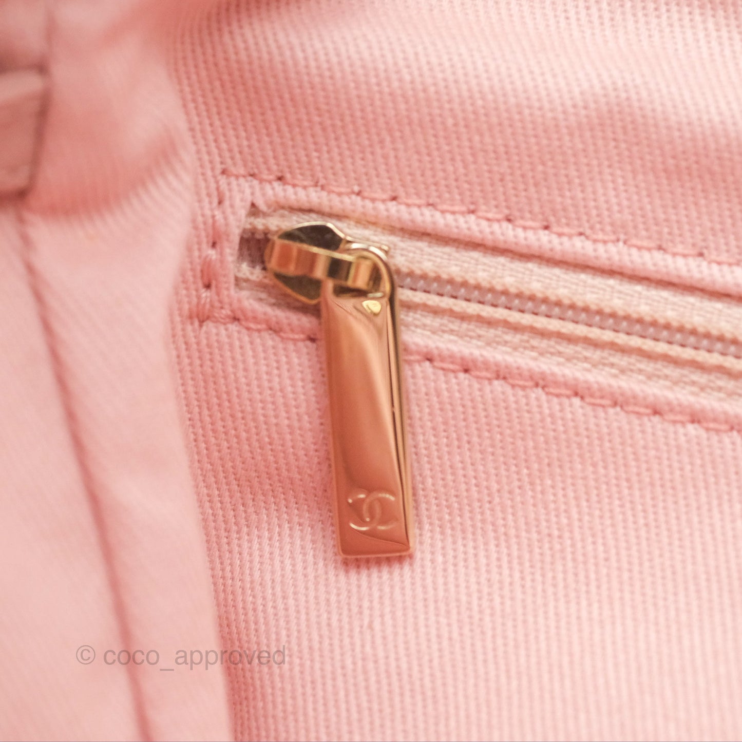 Chanel Large Deauville Pink Canvas 20A