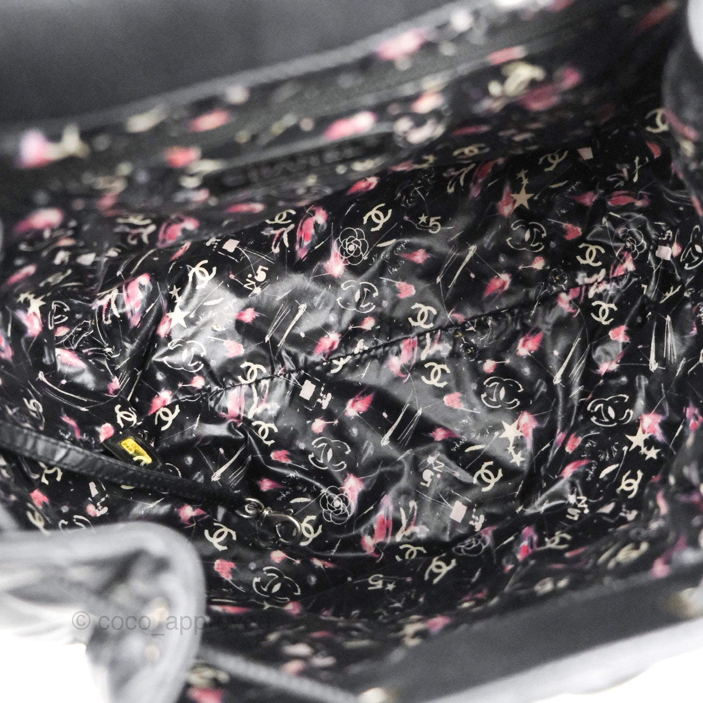 Chanel Ground Control Flap Backpack Quilted Iridescent Dark Grey Aged Calfskin Silver Hardware