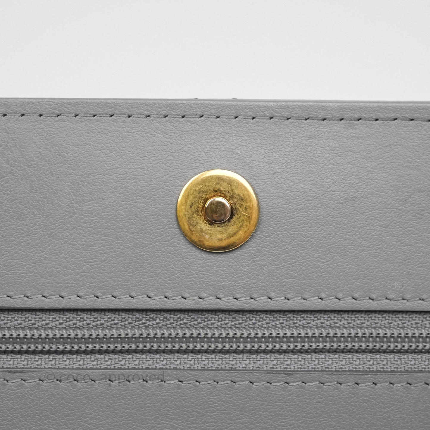 Chanel 19 Wallet on Chain WOC Grey Lambskin Mixed Hardware