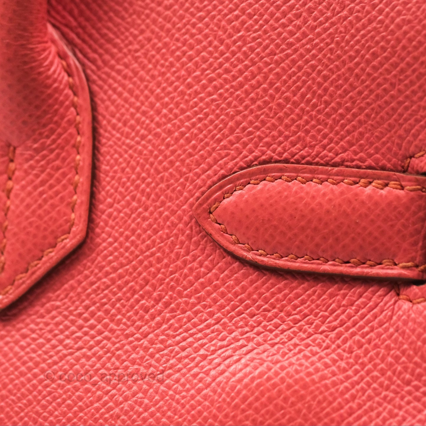 Hermès Birkin 30 Retourne Flamingo I5 Epsom Gold Hardware