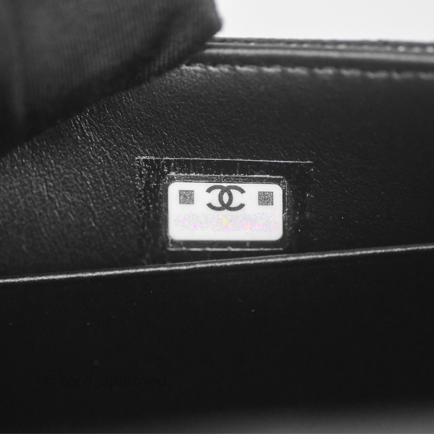 Chanel Kelly Clutch With Chain Black Caviar Gold Hardware