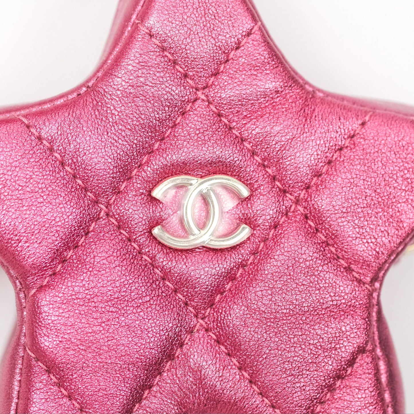 Chanel Small Flap Star Backpack Metallic Pink Mirror Calfskin Gold Hardware 24C