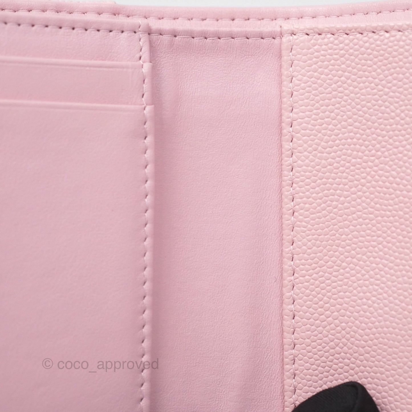 Chanel Classic Short Flap Wallet Pink Caviar Gold Hardware