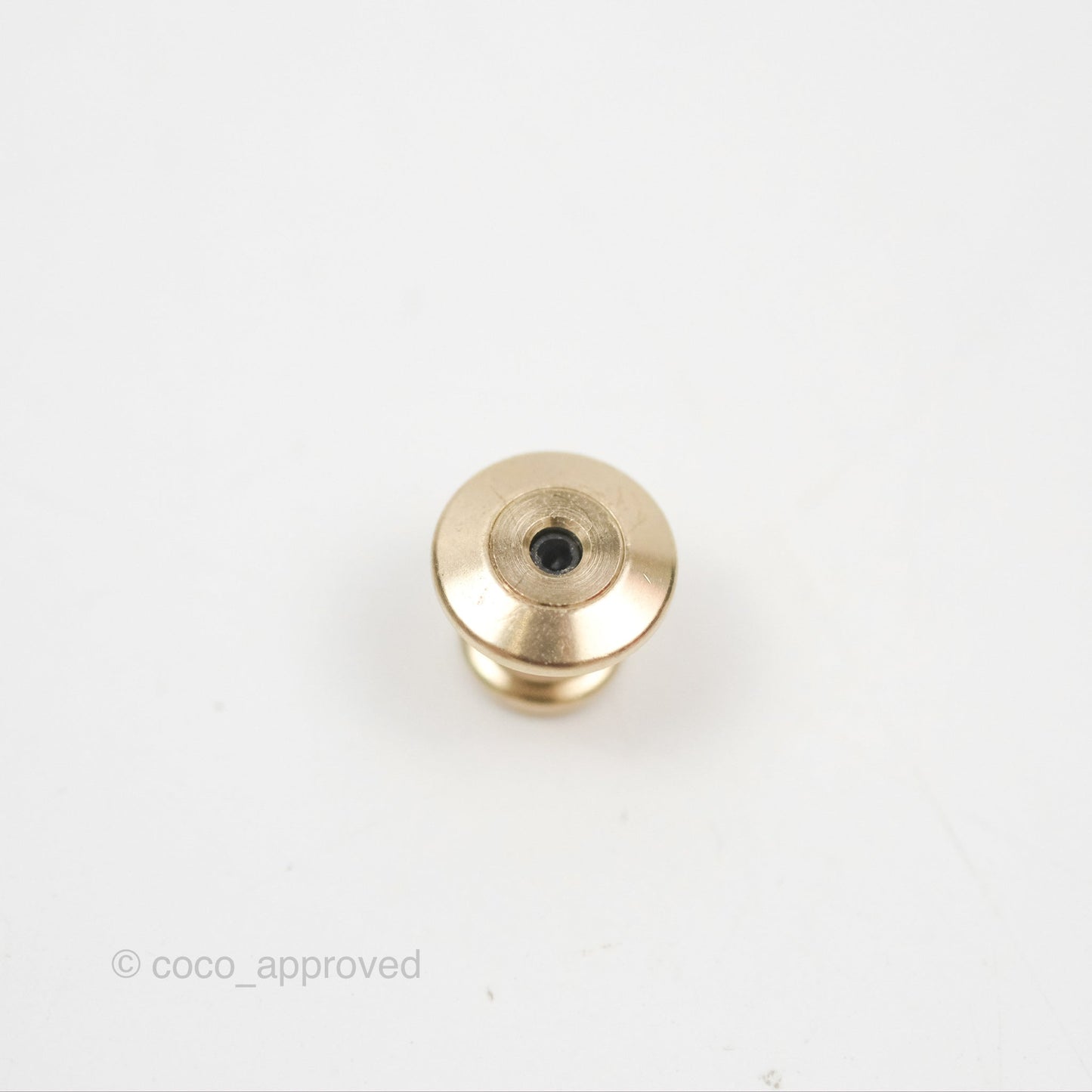 Chanel No5 Perfume Bottle Pearl Pin Brooch Gold Tone 22S