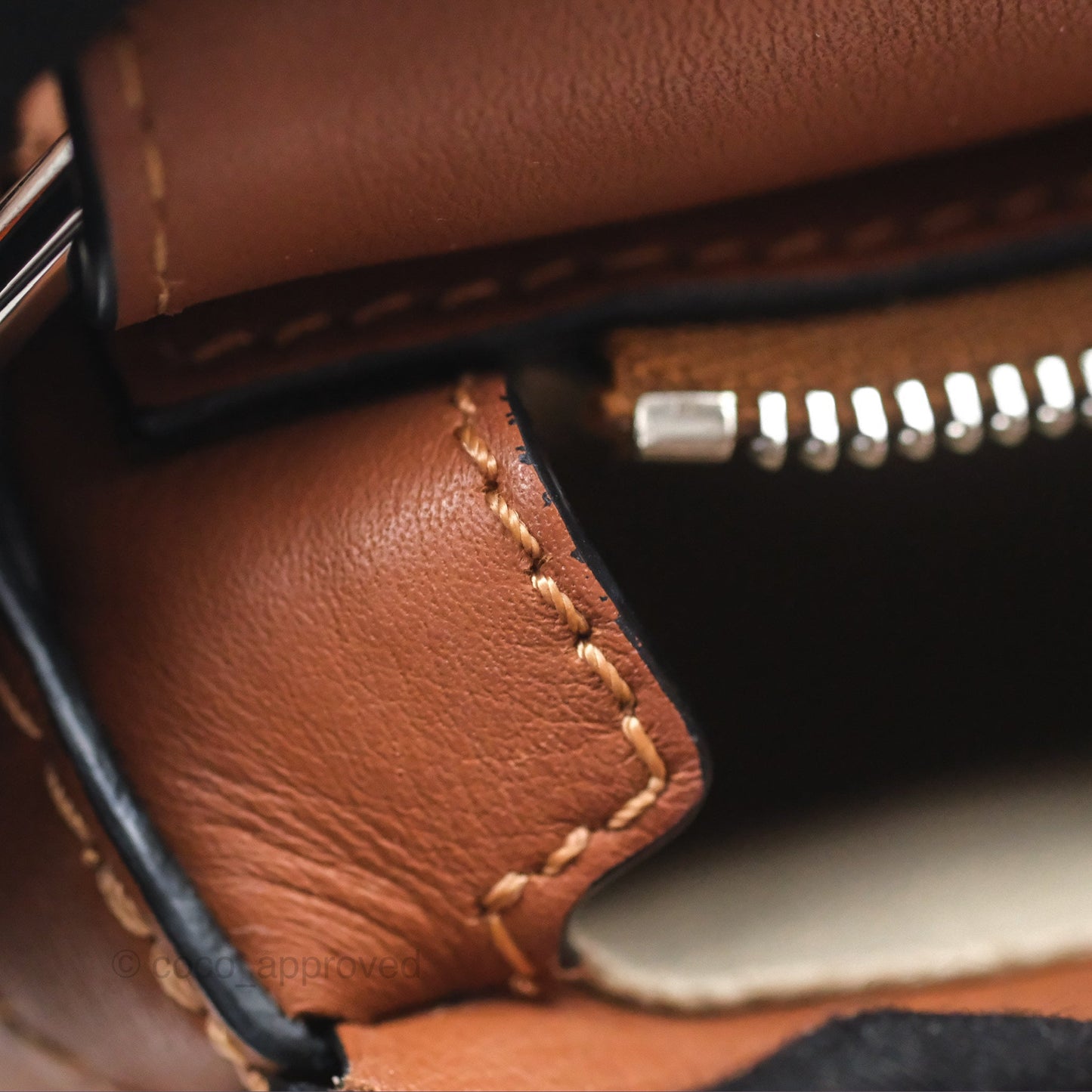 Loewe Mini Puzzle Edge Bag Tan Calfskin Palladium Hardware