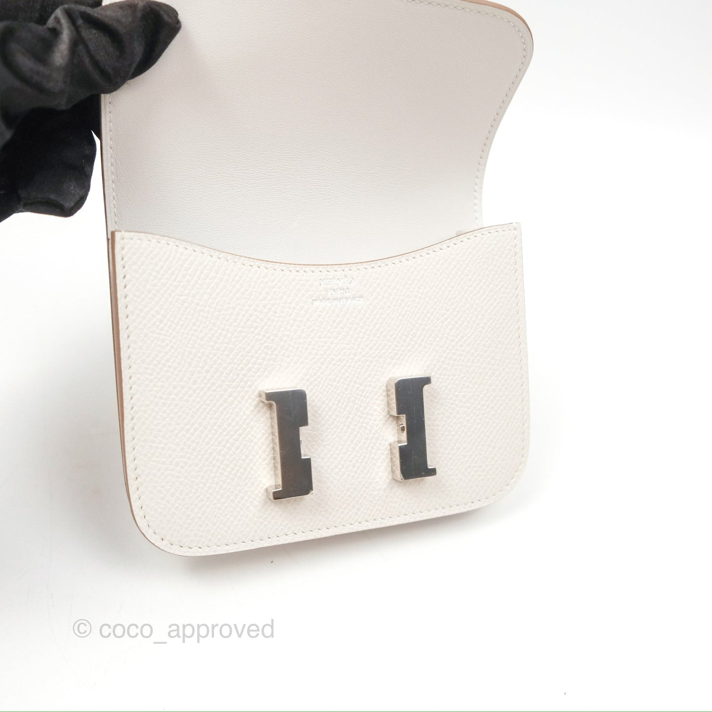 Hermès Constance Slim Wallet Gris Pale Epsom Palladium Hardware