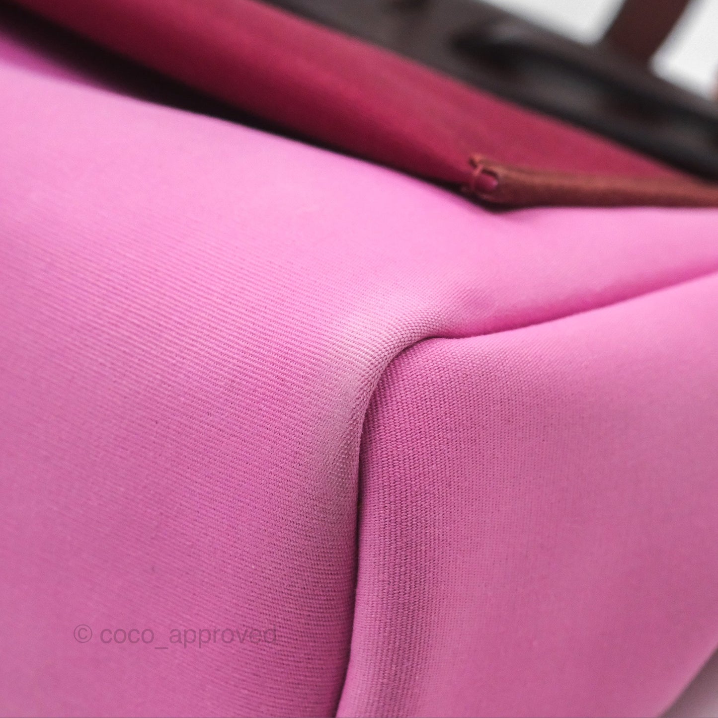 Hermès Herbag Zip 31 Retourne Rose Bubblegum L4/ Rubis B5 Canvas Palladium Hardware