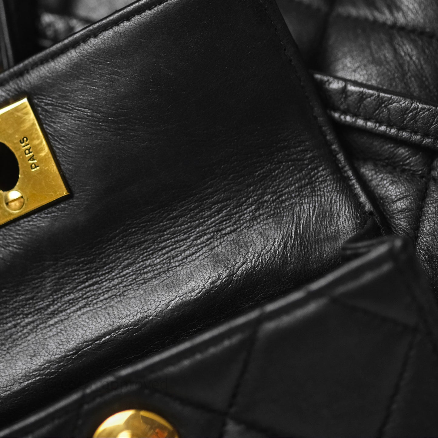 Chanel Vintage CC Duma Backpack Black Lambskin 24K Gold Hardware