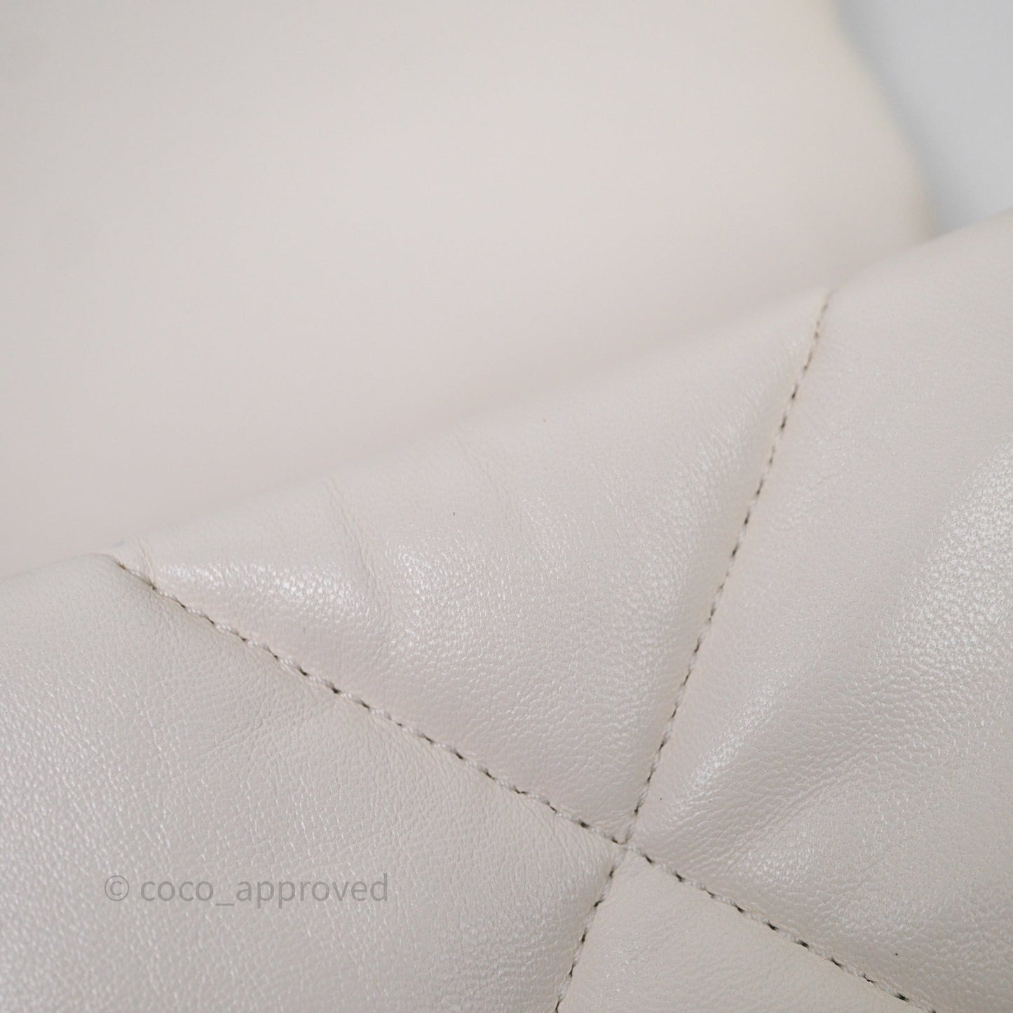 Chanel 19 Small Ivory White Mixed Hardware