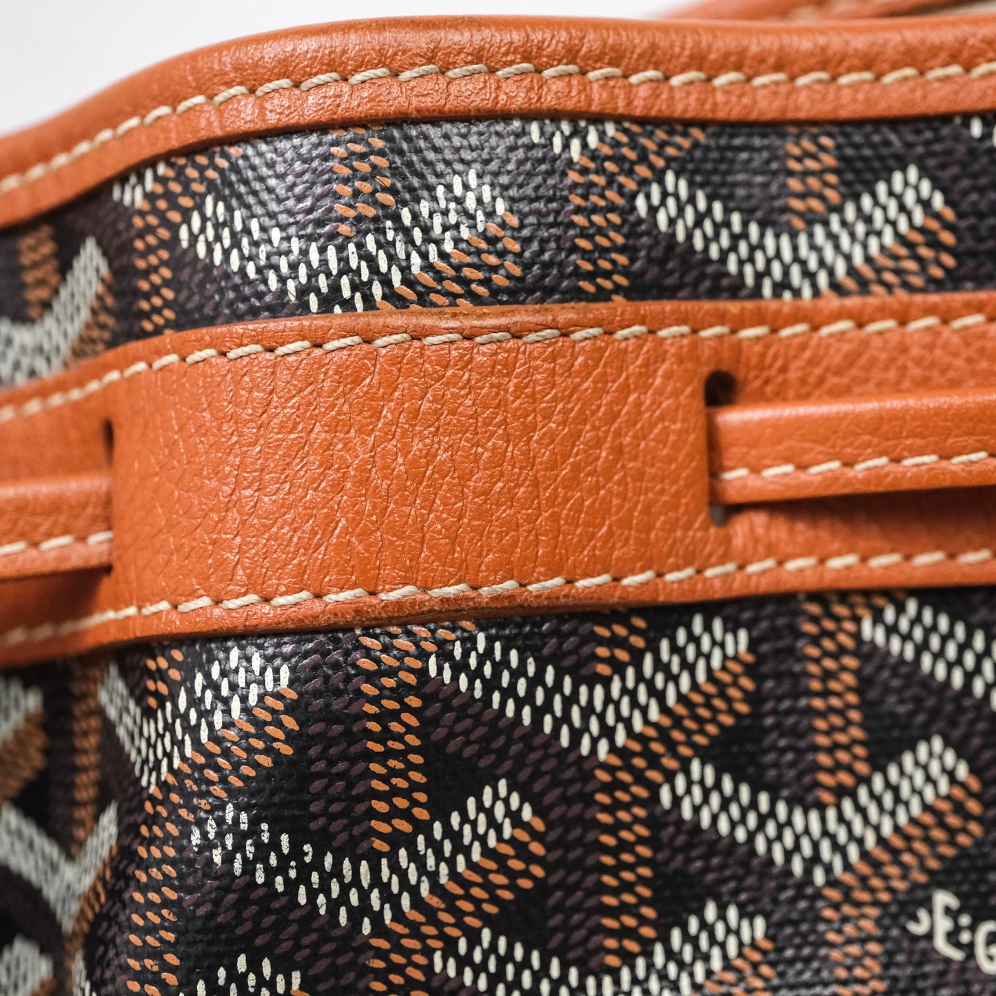 Goyard Petit Flot Bucket Bag Black & Tan Goyardine