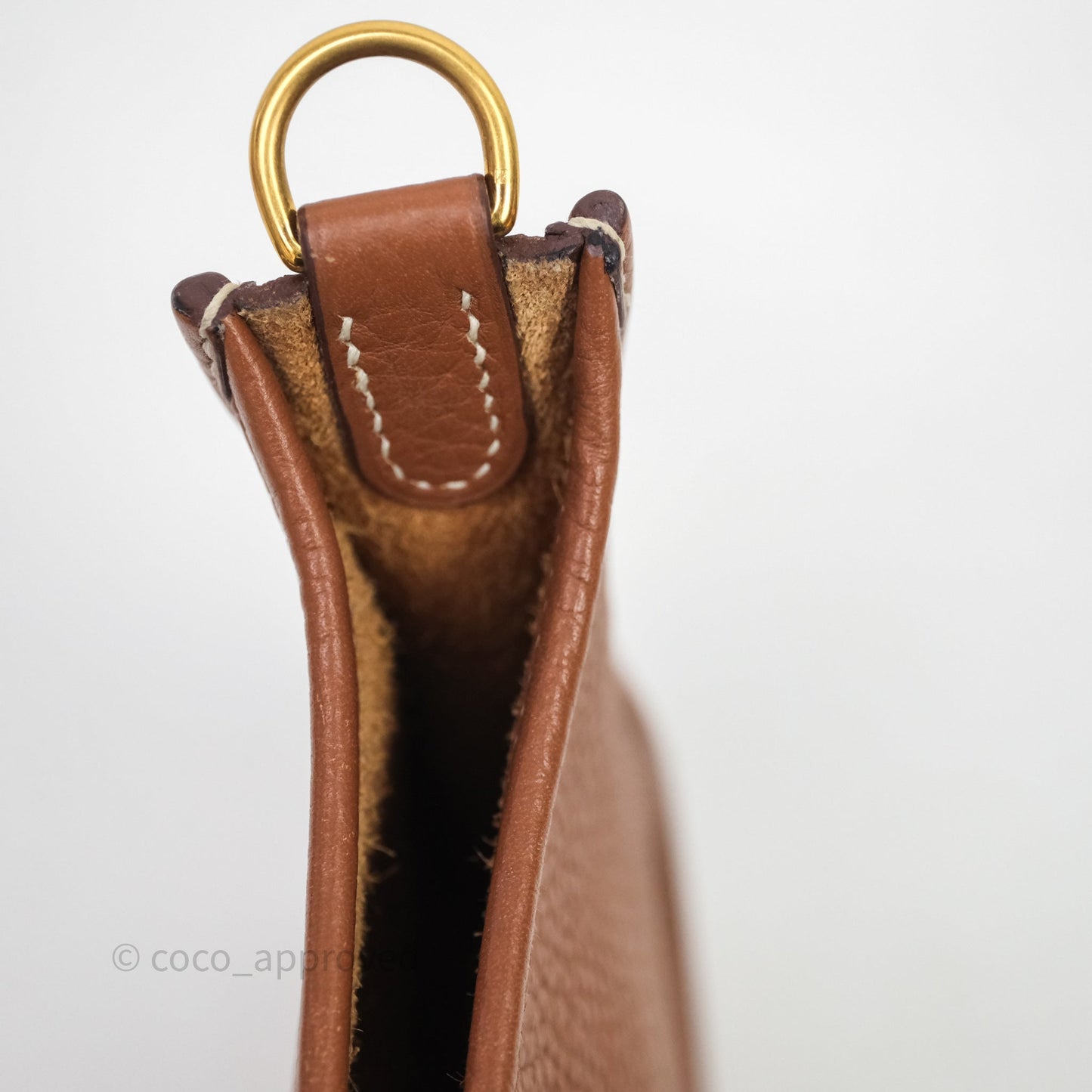 Hermès Mini Evelyne 16 Gold Clemence Gold Hardware