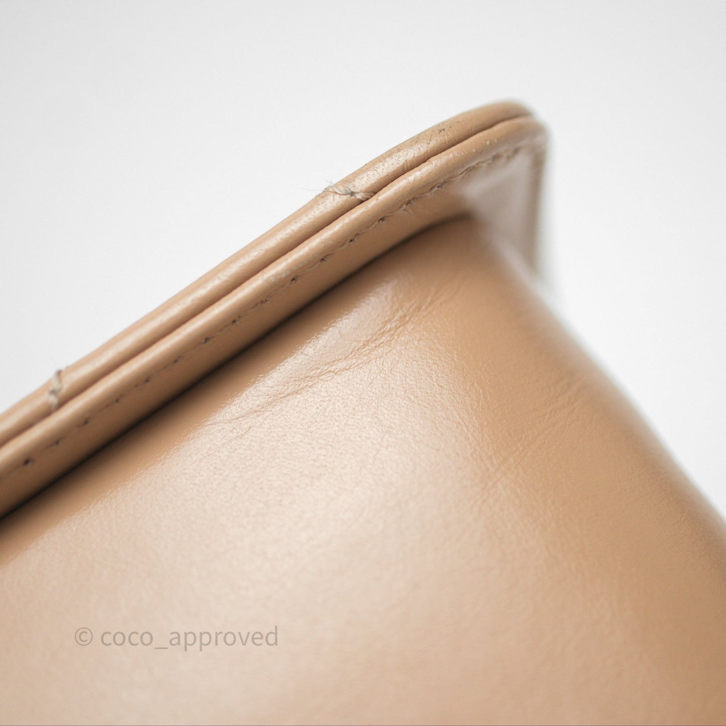 Chanel Quilted Mini Perfect Fit Adjustable Beige Calfskin Gold Hardware