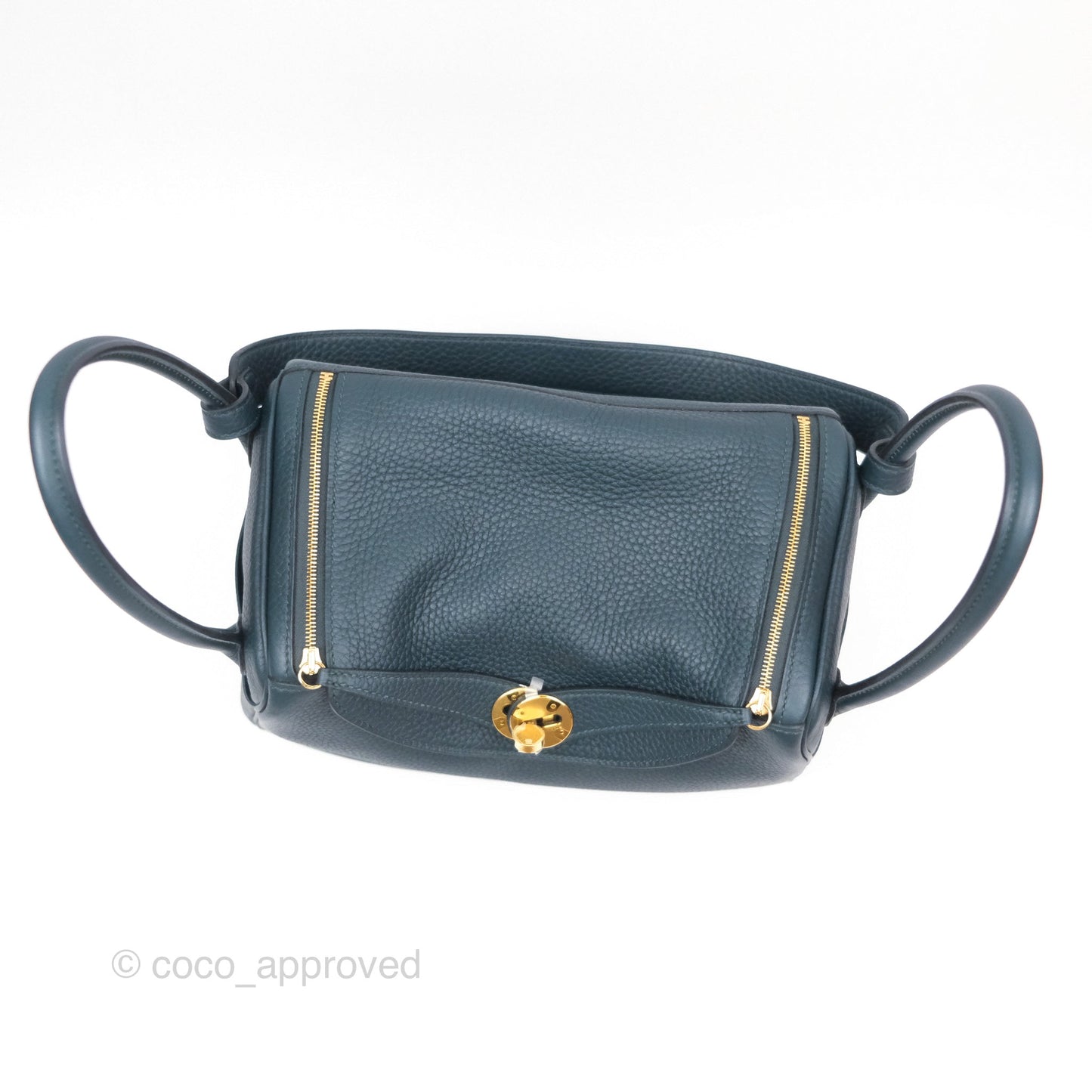 Hermès Lindy 26 Vert Cypress 6O Clemence Gold Hardware