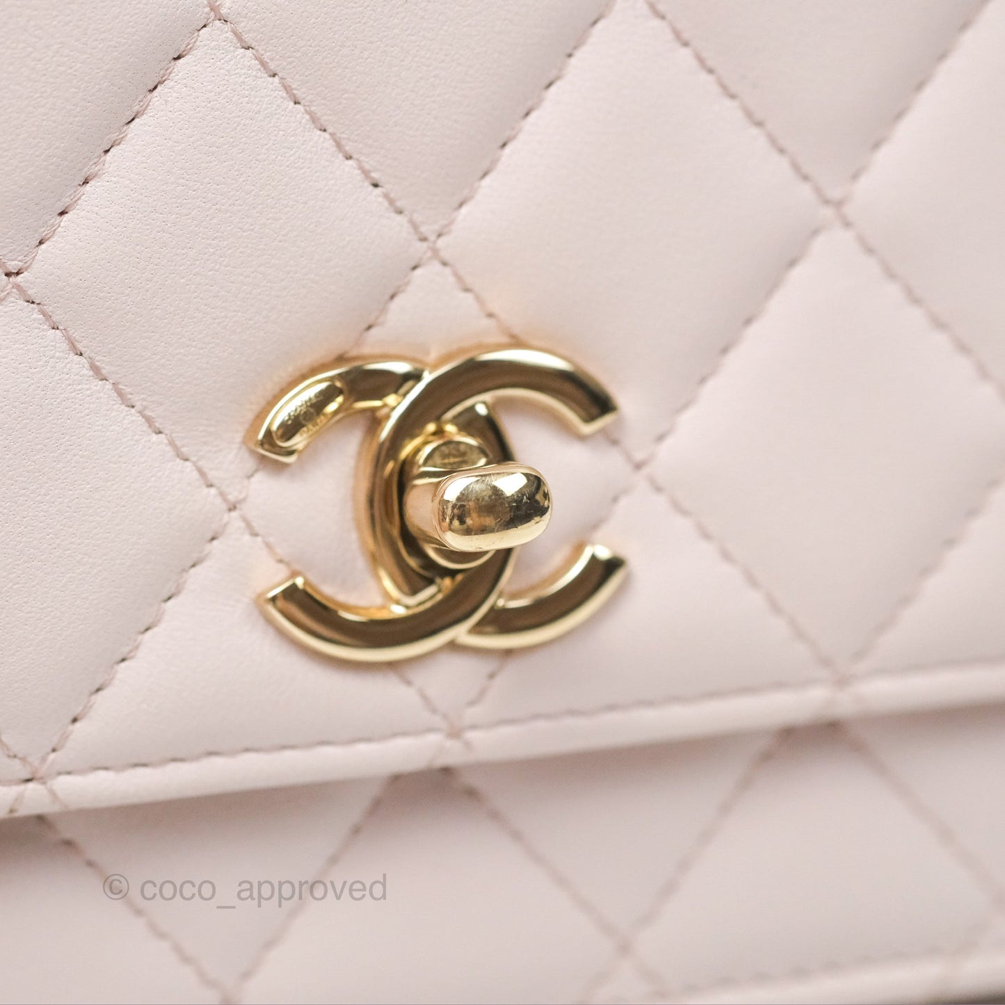 Chanel Trendy CC WOC Quilted Pink Lambskin Gold Hardware