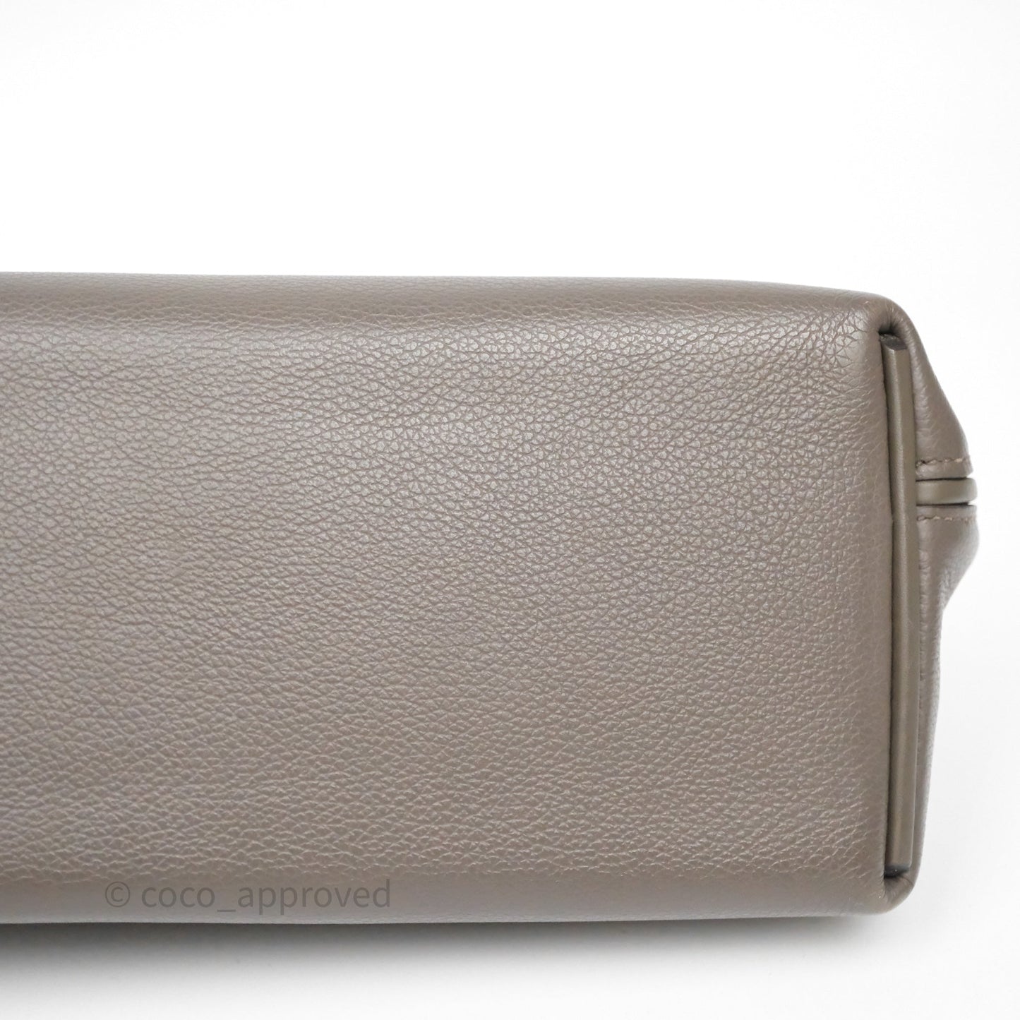 Hermès 24/24 21 Mini Gris Etain 8F Evercolor/ Swift Gold Hardware