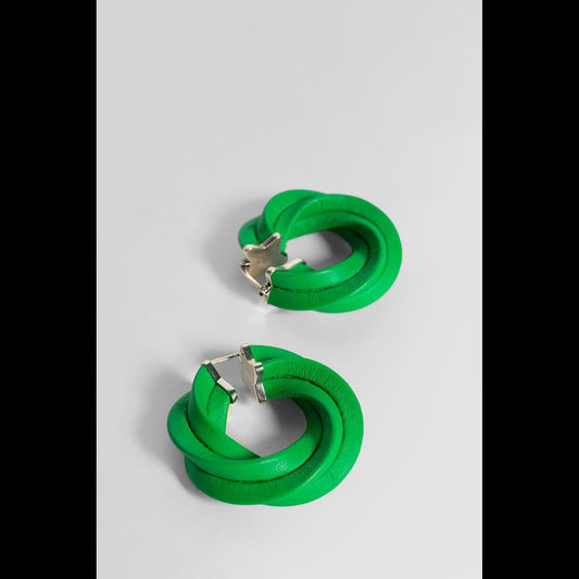 Luxury Bottega Veneta Sterling Silver And Nappa Earrings