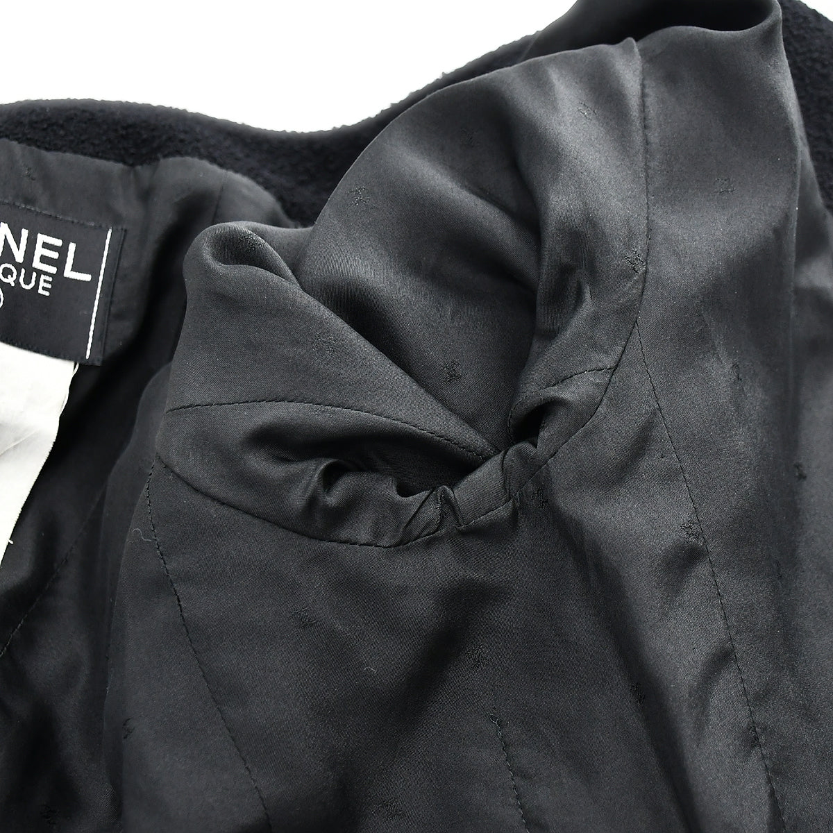 Chanel Setup Suit Jacket Skirt Black 94P #40
