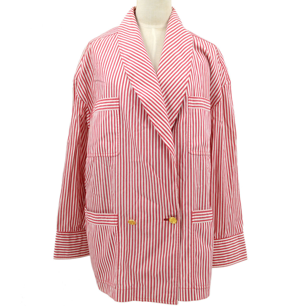 Luxury Chanel Spring striped double-breasted blazer