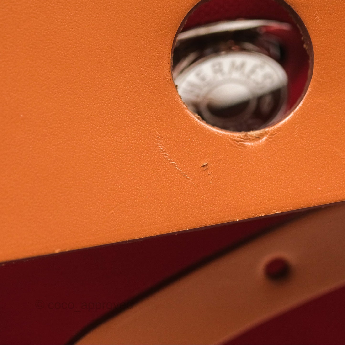 Hermès Herbag Zip 31 Rouge Tomate S5/ Naturel 27 Canvas Palladium Hardware