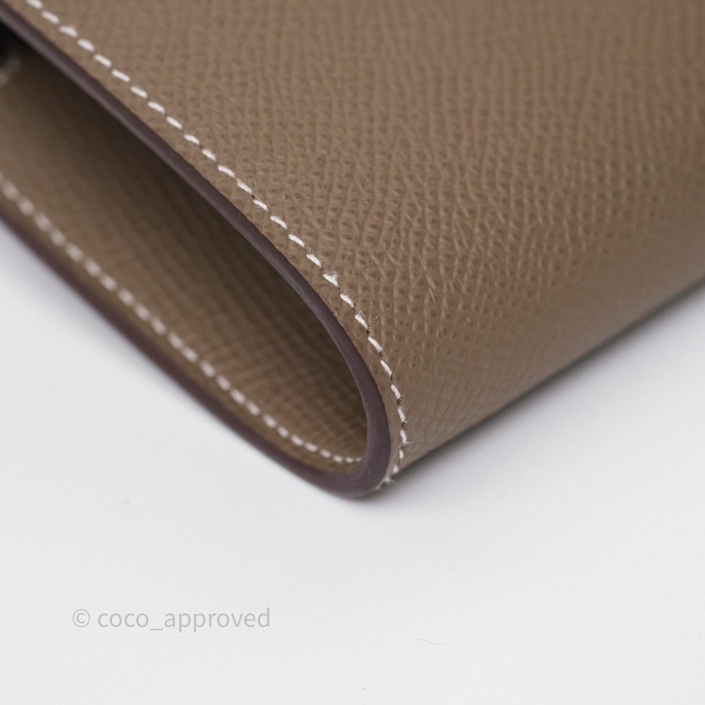 Hermès Kelly To Go Wallet Etoupe 18 Epsom Palladium Hardware