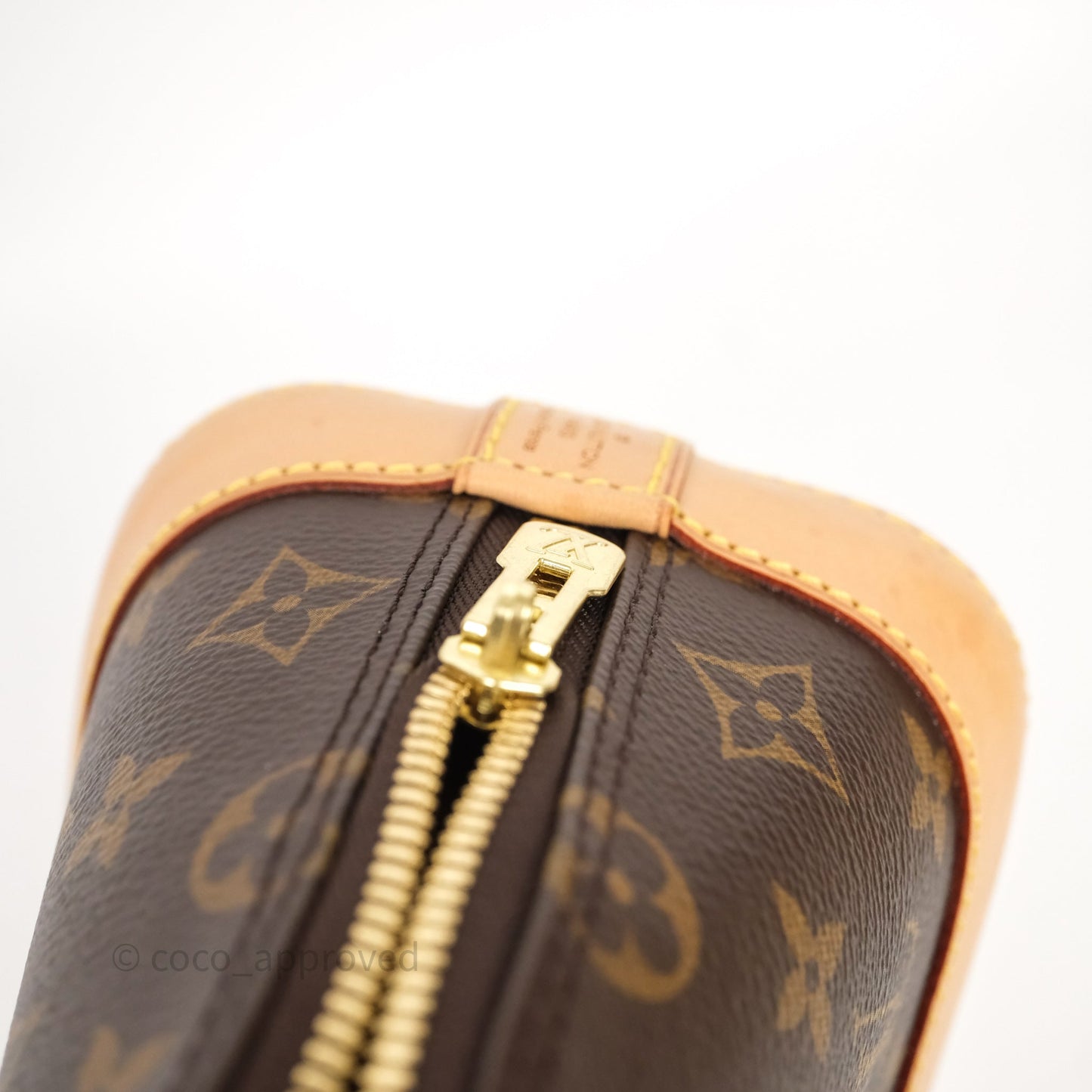 Louis Vuitton Monogram Alma BB Bag Gold Hardware