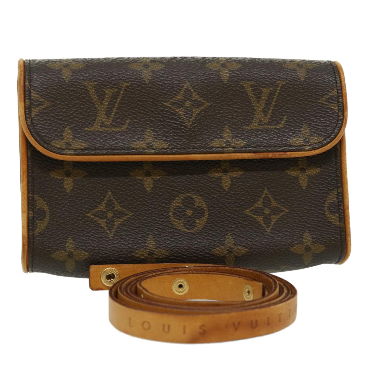 LOUIS VUITTON Monogram Pochette Florentine Bum Bag M51855 LV 31110