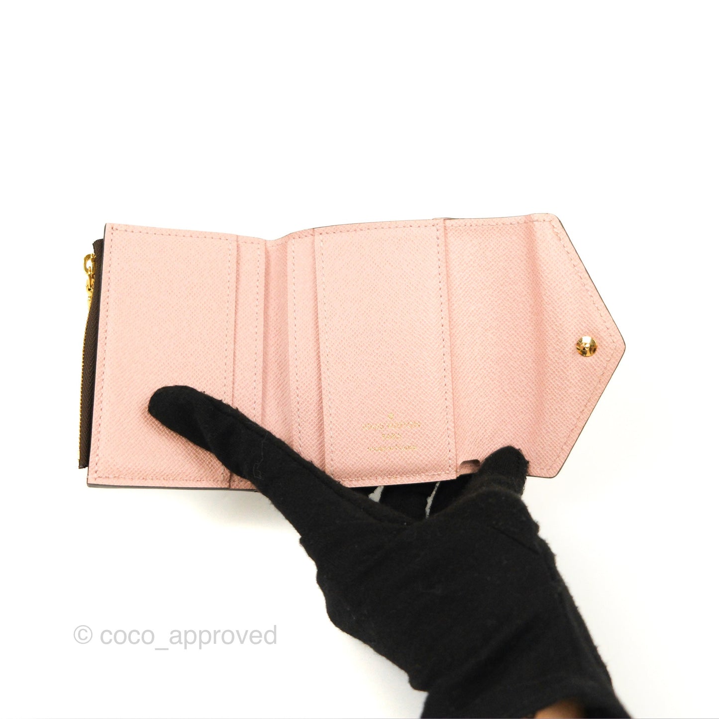 Louis Vuitton Zoé Wallet Rose Monogram Canvas