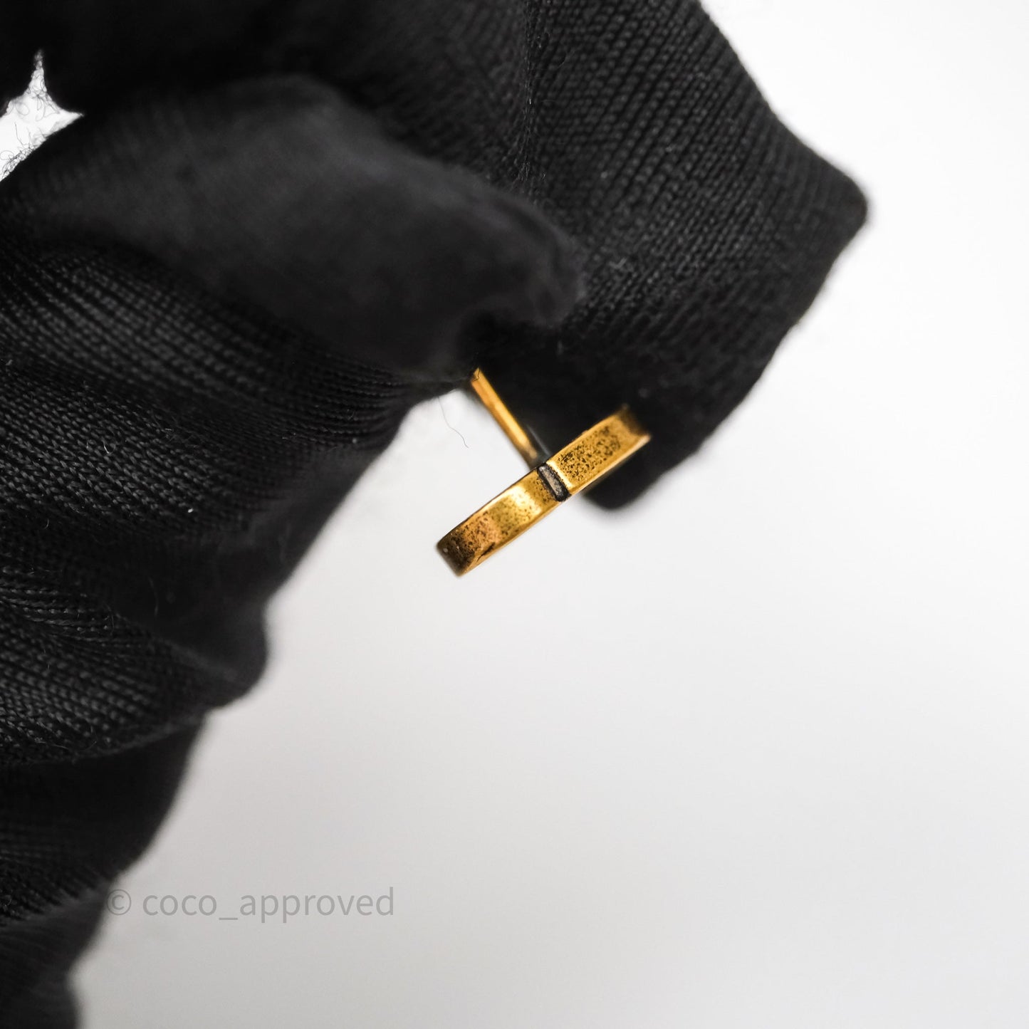 Christian Dior J'Adior Bee Earrings Aged Gold Tone