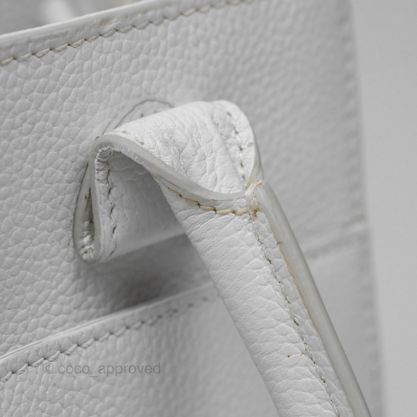 Chanel Mini Neo Executive Shopper Tote White Grained Calfskin Silver Hardware