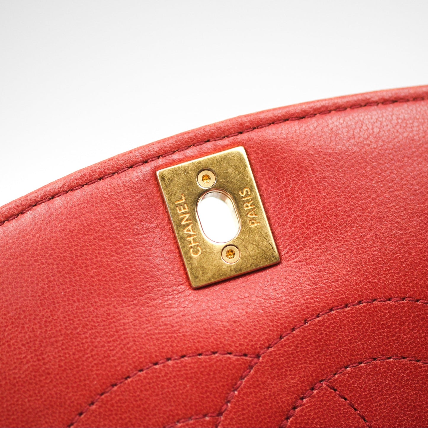 Chanel Diana Reissue Brick Red Gold Hardware