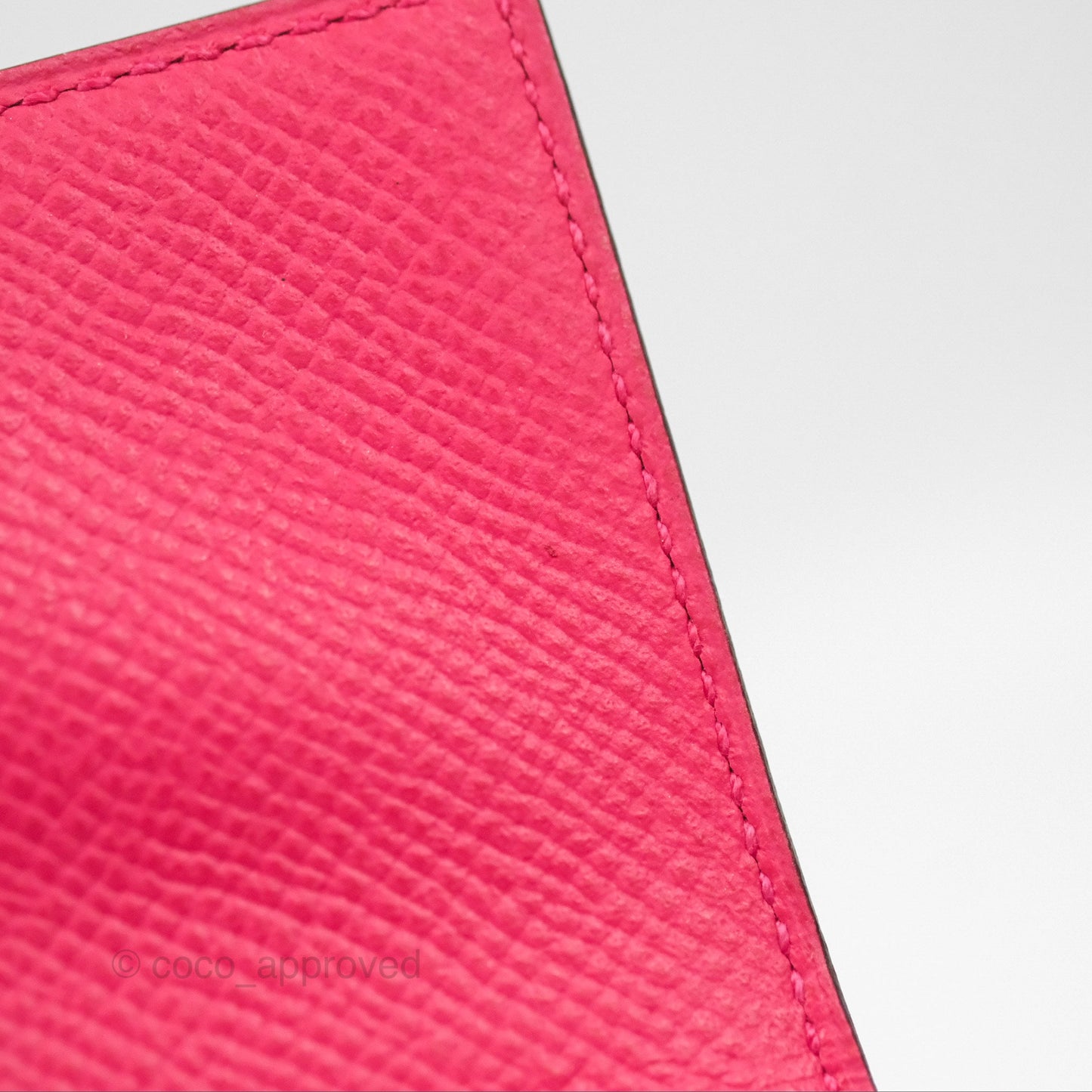 Hermès Clic 16 Wallet On Chain Rose Extreme Epsom Palladium Hardware