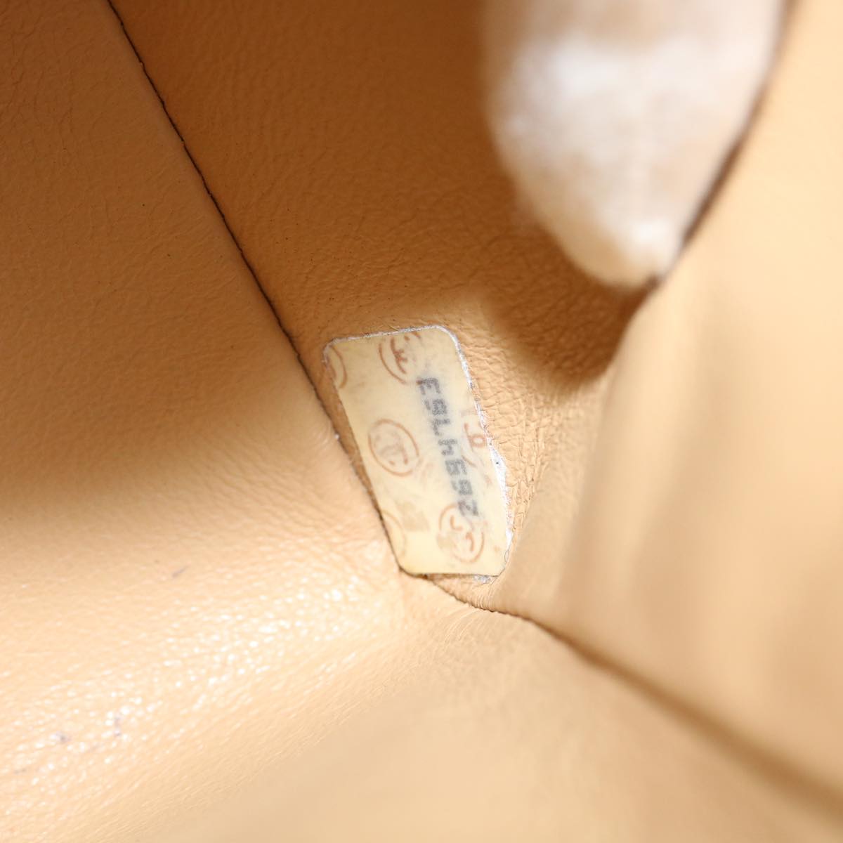CHANEL Classic Matelasse 25 Chain Flap Shoulder Bag Lamb Skin Beige  31229A