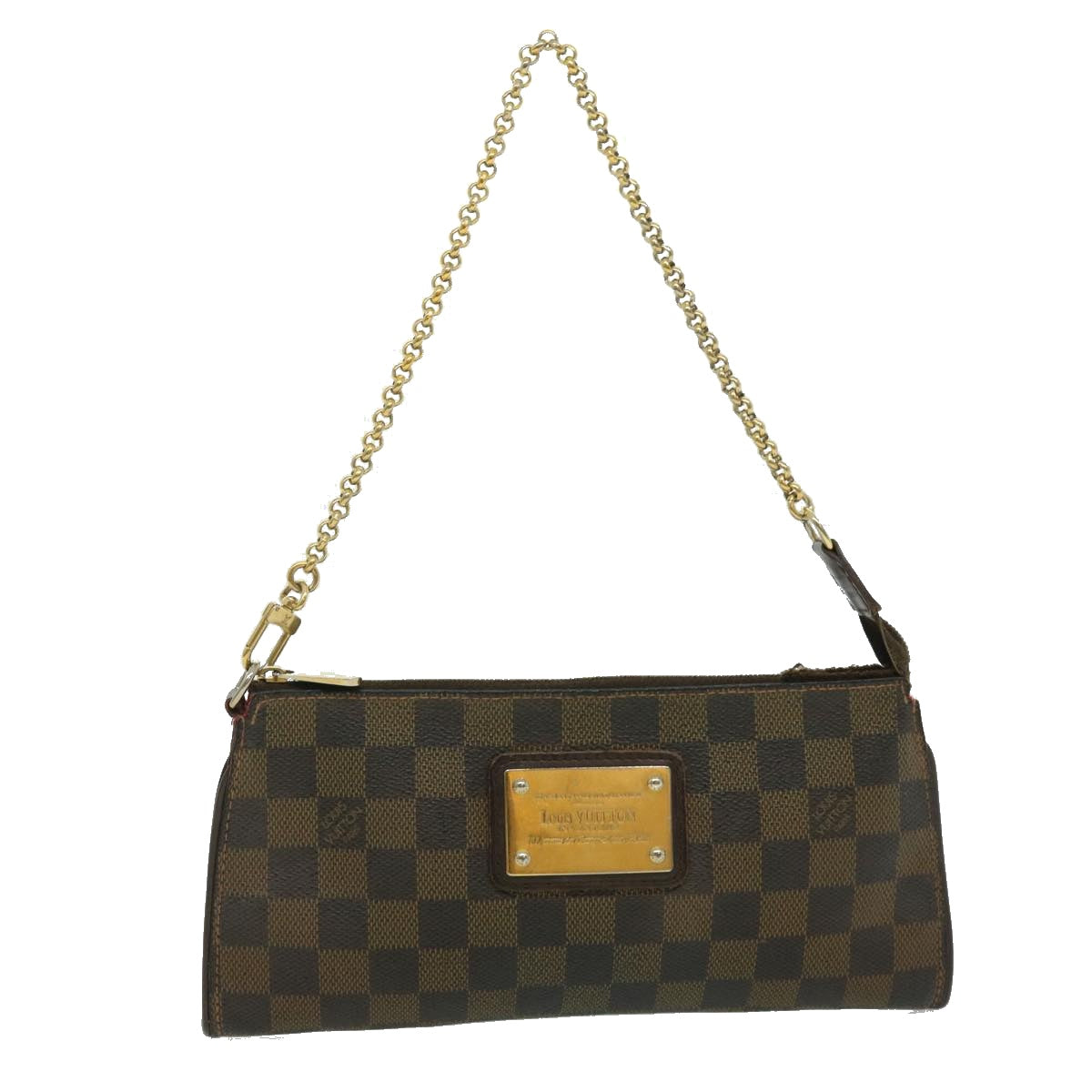 LOUIS VUITTON Damier Ebene Eva 2Way Shoulder Hand Pouch N55213 LV 31291